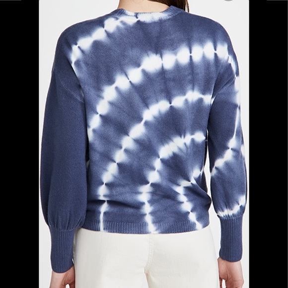 Cinq A Sept Clerisa Tie Dye Wool Cashmere Pullover Sweater - Picture 2 of 9